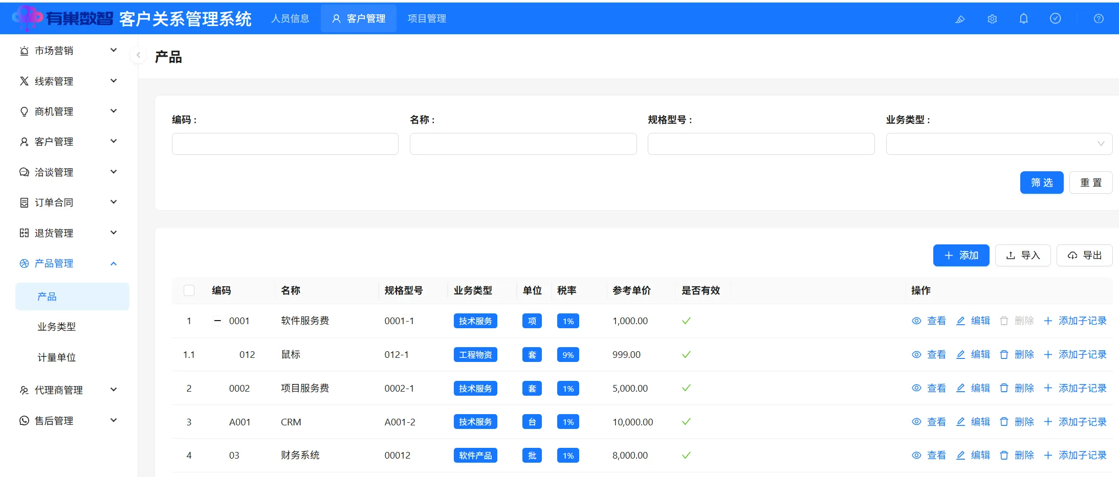 产品
