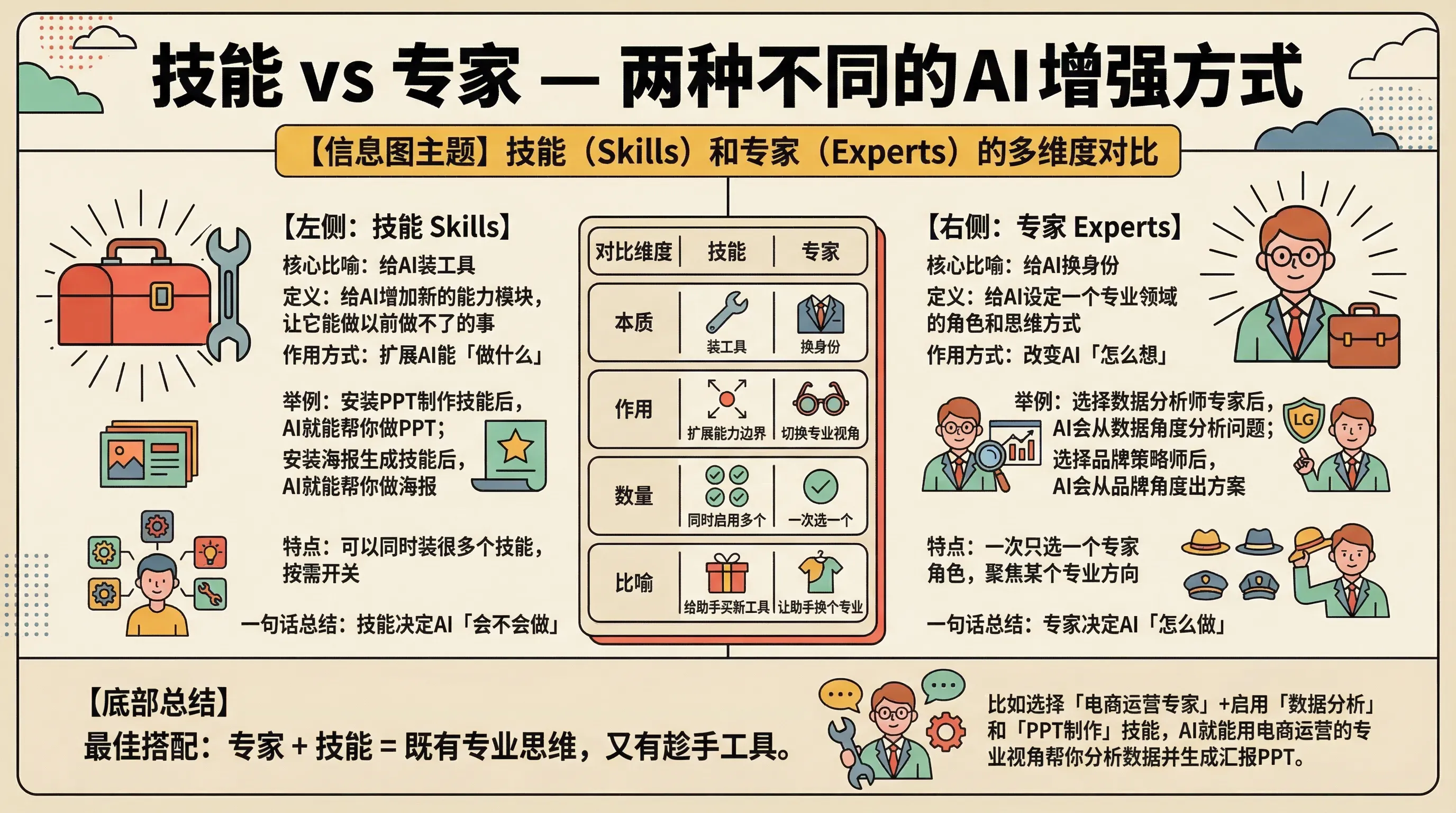 Skills与Experts的区别